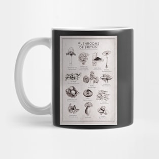 Mushrooms of Britian Mug